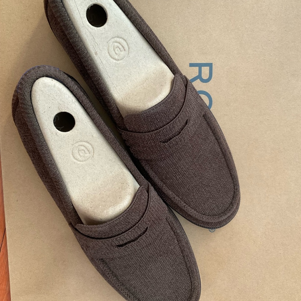 Rothy's Dark Brown Bistro Revelvet Women's Penny Loafers